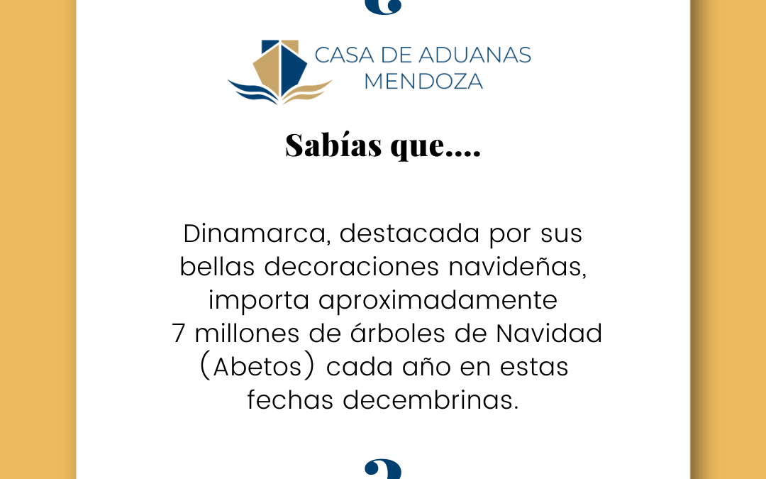 ¿SABÍAS QUE… Aunque Dinamarca es reconocida por sus decoraciones navideñas, importa aproximadamente 7 millones de árboles de Navidad cada diciembre?