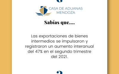 ¿SABIAS QUE…Las exportaciones de bienes intermedios registraron un aumento interanual del 47%?
