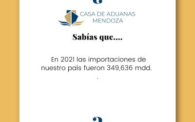 ¿SABÍAS QUE? En 2021 las importaciones de nuestro país fueron 349,636 mdd