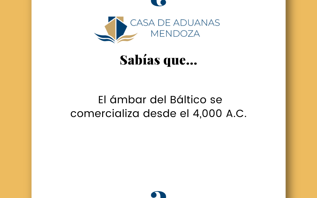 El ámbar del báltico se comercializa desde el 4 mil A.C.