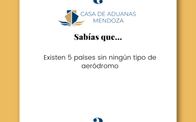 Existen 5 países sin ningún tipo de aeródromo.