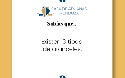 Existen 3 tipos de aranceles.