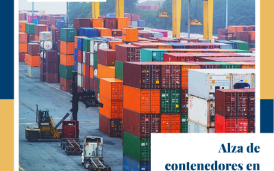 Alza de contenedores en Manzanillo.