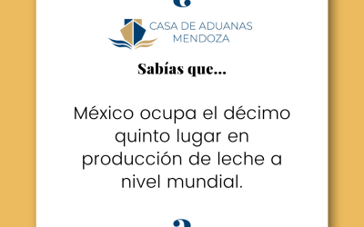 México ocupa el décimo quinto lugar en producción de leche a nivel mundial.