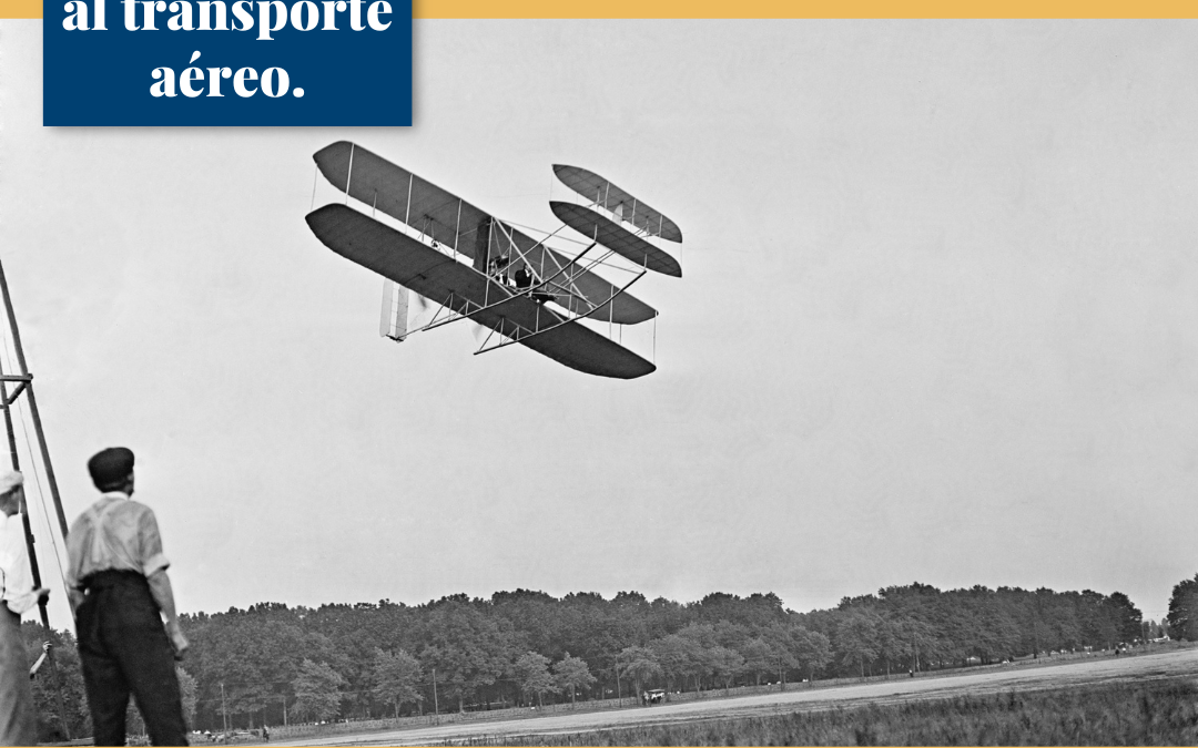 Los hermanos Wright y su contribución al transporte aéreo.￼