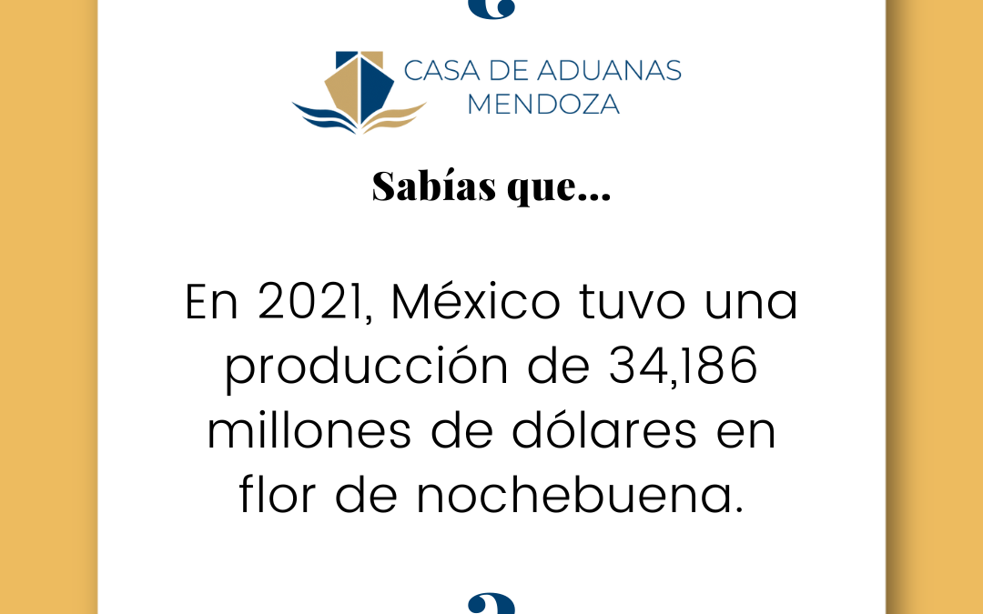 En 2021, México tuvo una producción de 34,186 millones de dólares en flor de nochebuena.