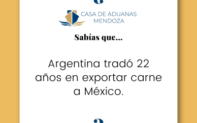 Argentina tardó 22 años en exportar carne a México.