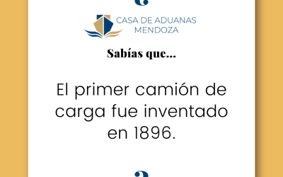 El primer camión de carga fue inventado en 1896.
