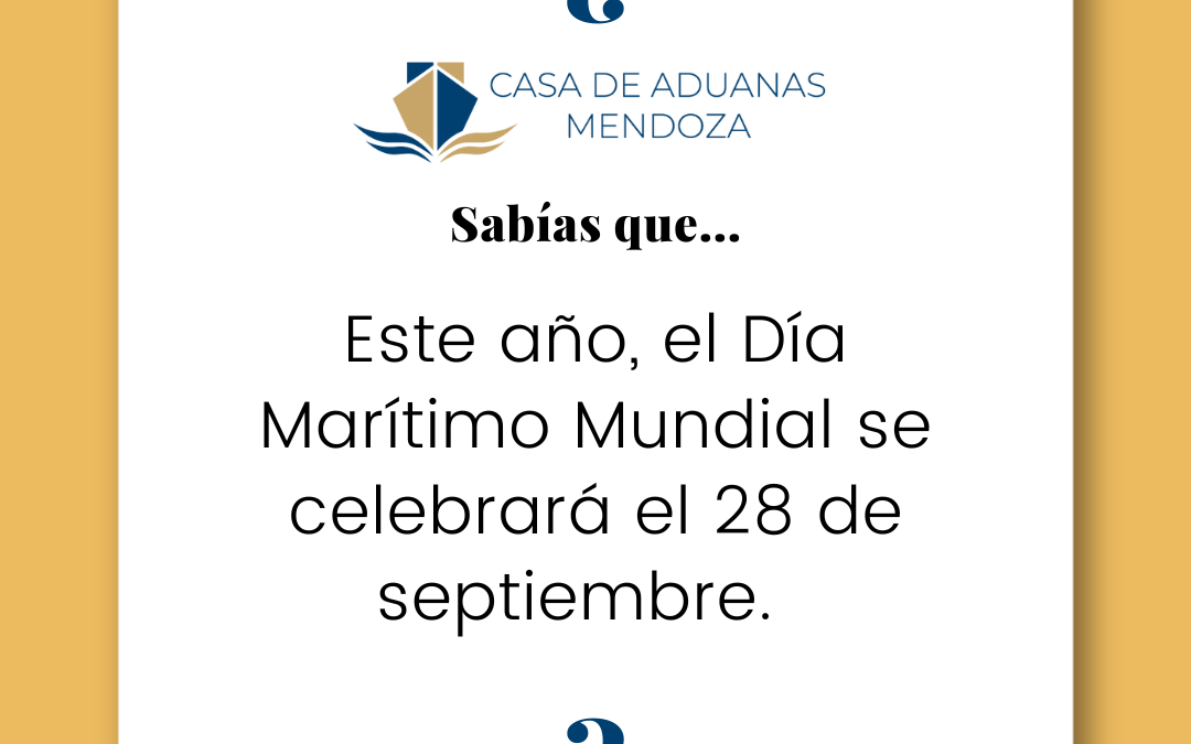 Este año, el Día Marítimo Mundial se celebrará el 28 de septiembre.