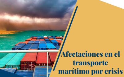 Afectaciones en el transporte marítimo por crisis en Mar Rojo.