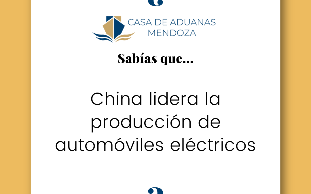 China lidera la producción de automóviles eléctricos.
