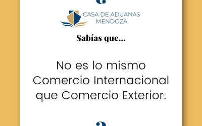 No es lo mismo Comercio Internacional que Comercio Exterior.
