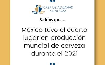 México tuvo el cuarto lugar en producción mundial de cerveza durante el 2021.