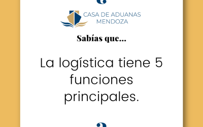 La logística tiene 5 funciones principales.