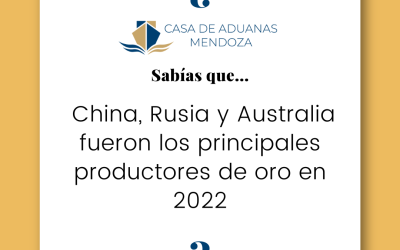 China, Rusia y Australia fueron los principales productores de oro en 2022.